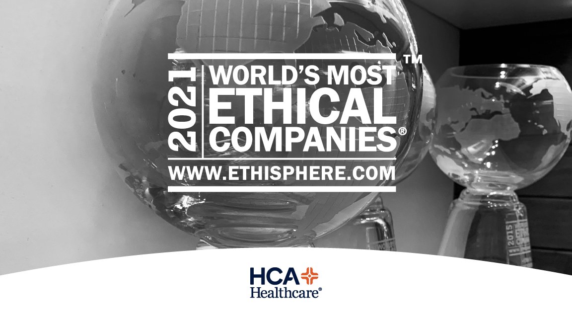 HCA Healthcare is honored to be recognized for the 11th time by @Ethisphere as one of the 2021 #WorldsMostEthicalCompanies, and we owe it all to our incredible colleagues, especially those working on the front lines. Read more ➡️ bit.ly/3upPoOg #PositiveImpact