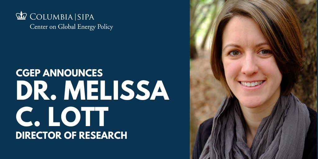 Columbia U Energy on Twitter: "Join us in congratulating Dr. Melissa C. Lott  @mclott @ColumbiaUEnergy's new Director of Research. In this role, she'll  shape research efforts that span the economic, environmental and