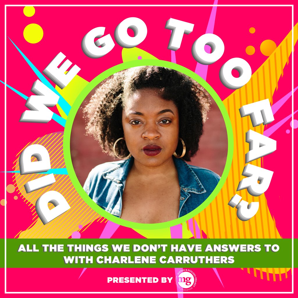 MoveGen's tweet photo. Check out our new podcast Did We Go Too Far? out now on Spotify & iTunes!
Hosts Tré Vasquez & @LayelCamargo explore all that is unknown with guests @CharleneCac and #GopalDayaneni. #DWGTF #MovementGeneration #JustTransition
https://t.co/Ve7OFFUSPf https://t.co/TcfftzHsaK