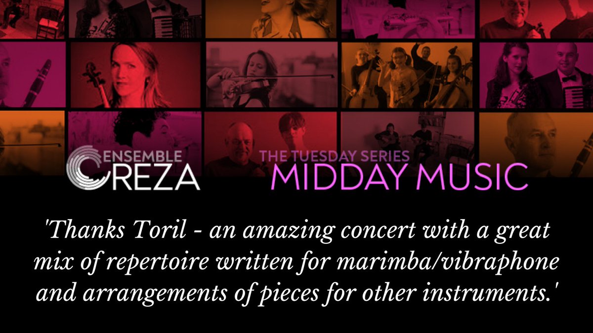 EnsembleReza's tweet image. Another superb #middayconcert today, thank you to everyone who joined us to watch @TorilAMperc (&amp;amp; his former self!) 

If you missed it, head over to our YouTube to catch up: youtube.com/channel/UCp-fe…