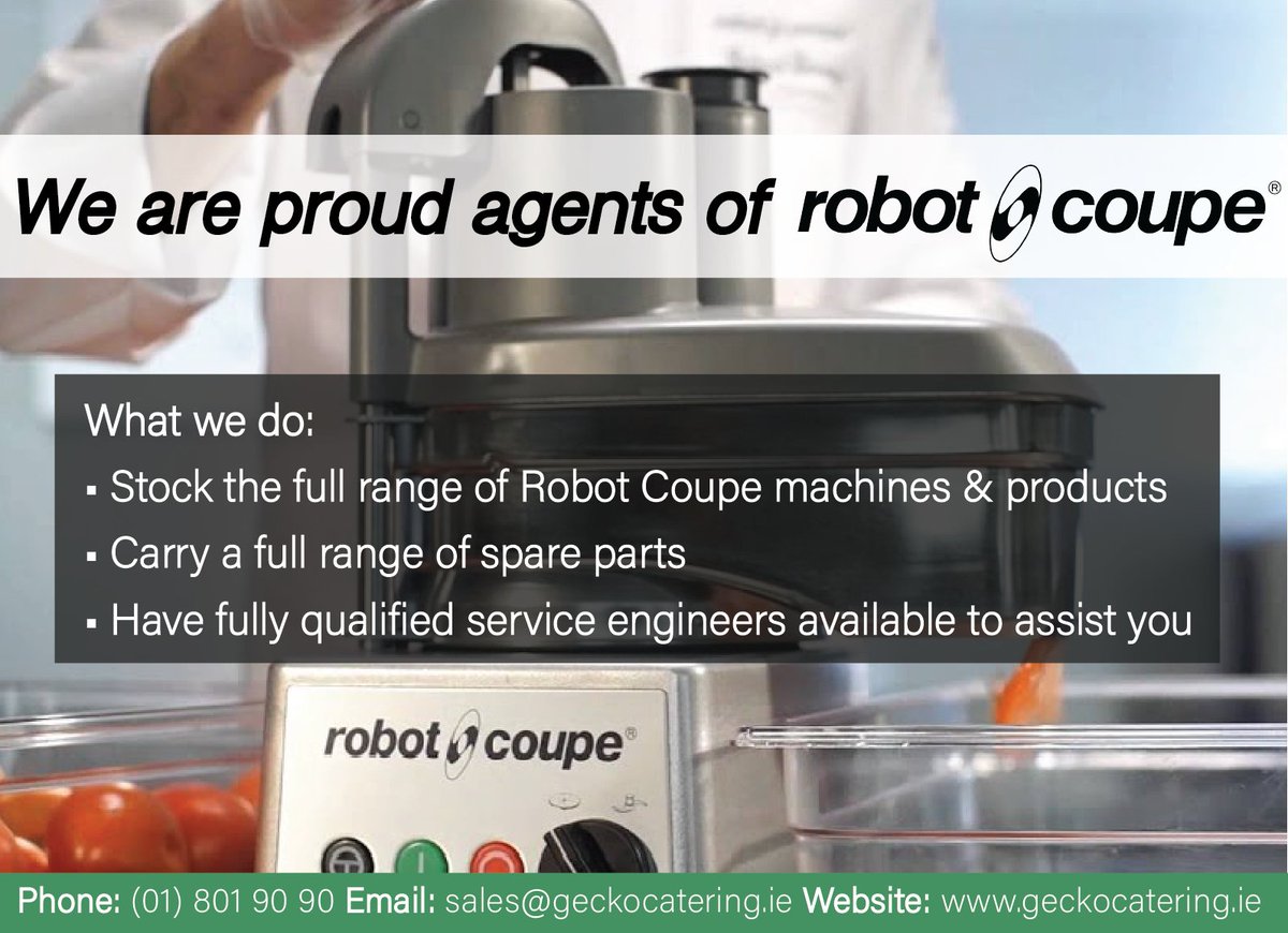 GeckoCatering's tweet photo. 🦎 We are proud stockist of all Robot Coupe catering equipment and carry a full range of spare parts!

Check out the full range of Robot Coupe products here: https://t.co/3wCsHKaBie

#robotcoupe #discounts #sale #deals #cateringequipment #gecko https://t.co/Up1sJ5ZVH1