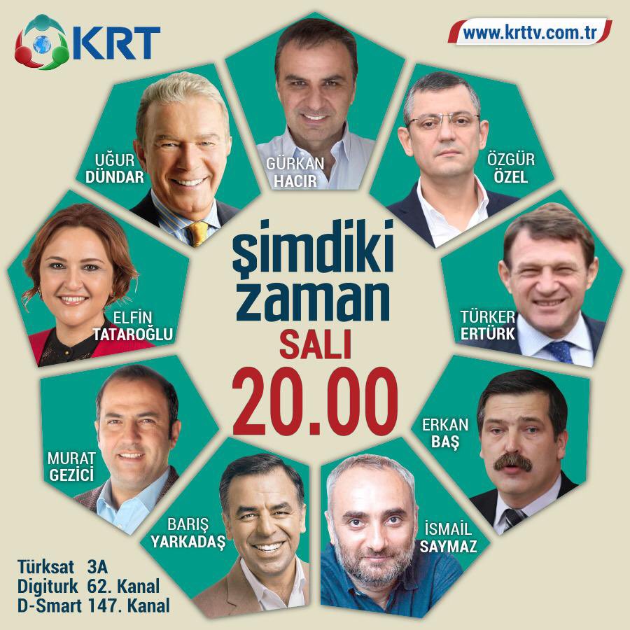 Gürkan Hacır @gurkanhacir ile @krtkulturtv #SimdikiZaman programına bu akşam saat 23.00’te konuk olacağım.