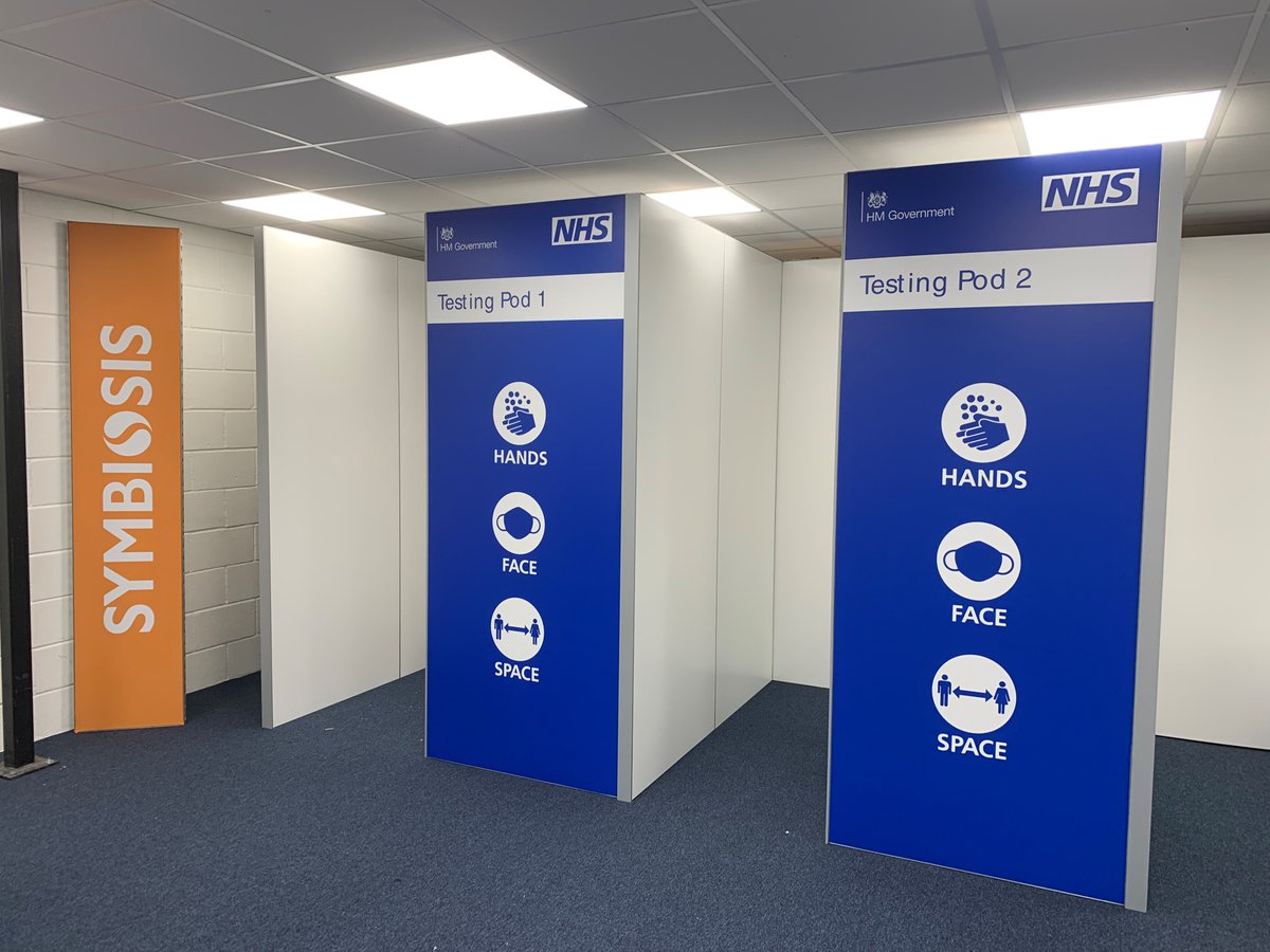 With staff testing a key part of #COVID roadmap to recovery, we’re launching our range of in-office Testing Pods. Designed to fit any reception &amp; offer private, hygienic social distanced surroundings for lateral flow tests. Call 01264 317 562 or hello@ppebusinessessentials.co.uk