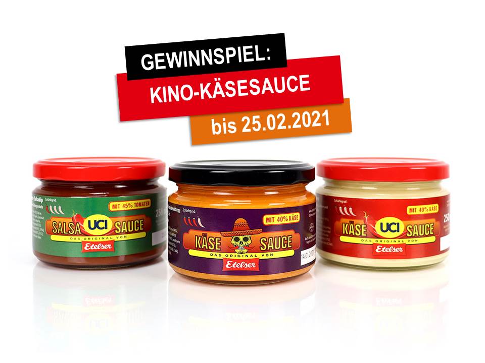 KinoKaesesauce's tweet photo. ++Kino-Käsesauce Gewinnspiel++

Wir verlosen ein Individuelles Bundle, bestehend aus 3 Saucen sowie 3 Knabbereien eurer Wahl aus unserem Shop.

Wie ihr teilnehmen könnt? Ganz einfach, liked und kommentiert diesen Tweet. 

Gewinnspiel läuft bis 25.02.2021. Viel Glück! https://t.co/StHVqZkdVG