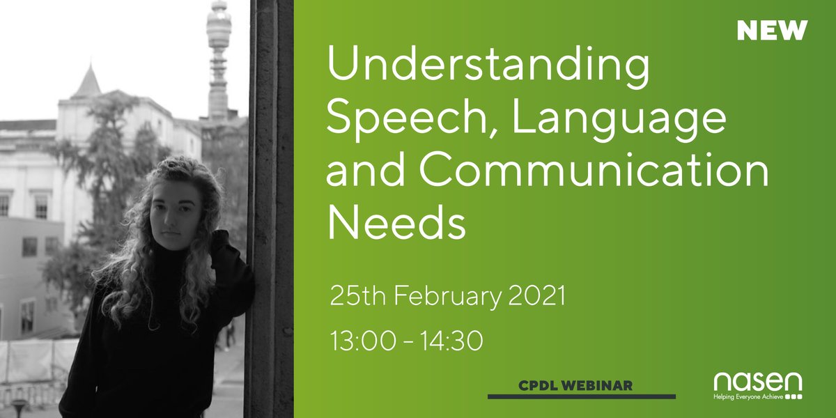 nasen_org's tweet image. On Thursday, Anja Rellstab is co-delivering the 'Understanding Speech, Language and Communication Needs' webinar! As a #neurodiverse student, Anja's session will leave you with a greater understanding of learners with #SLCN. Find out more: ow.ly/moMS50DHBqL