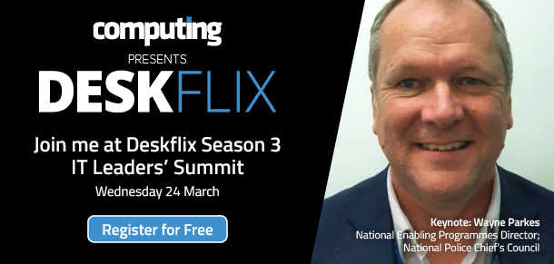 We're delighted to announce that <a href="/wpwmict/">Wayne Parkes</a>  Wayne Parkers from the NPCC <a href="/PoliceChiefs/">National Police Chiefs' Council (NPCC)</a> is joining us as our keynote speaker for Deskflix season 3 - IT Leaders Summit. Join Wayne on Wednesday 24 March. Look at the Agenda ow.ly/EBIv50DGZYt #Deskflix #PublicSector #ITLeaders