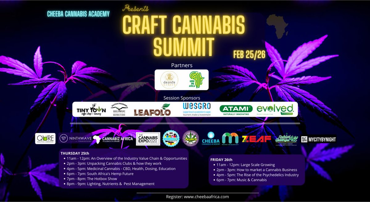 It’s almost grow time... (as in this Thursday!)
Register for free:
cheebaafrica.com/pages/webinars

#CheebaAfrica