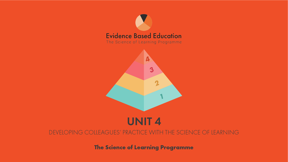 CTallon1's tweet photo. I have completed Unit 4 of @EvidenceInEdu's Science of Learning Programme. In this Unit I have developed understanding of planning, implementation and evaluation of whole school / college improvement informed by the science of learning. https://t.co/HkjTosGW2y
