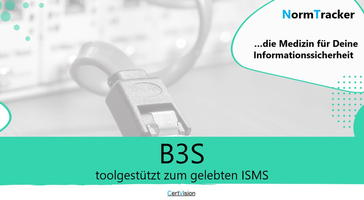 CertVision's tweet photo. #NormTracker: Die Medizin für Deine Informationssicherheit 💊
#b3s #KHZG #ISMS https://t.co/BPRLOMww2N