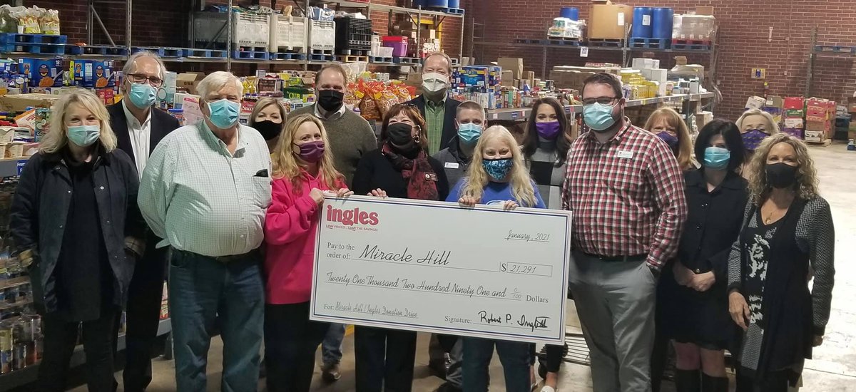 The Ellis and Bradley Show was proud to partner with <a href="/InglesAdvantage/">Ingles Markets</a> to help <a href="/MiracleHill/">Miracle Hill</a> do their amazing work! Grateful for our <a href="/WSSL100/">Whistle 100</a> family of listeners who pitched in AND for Ingles who donated an additional $10,000. I KNOW every dollar will be put to good use!