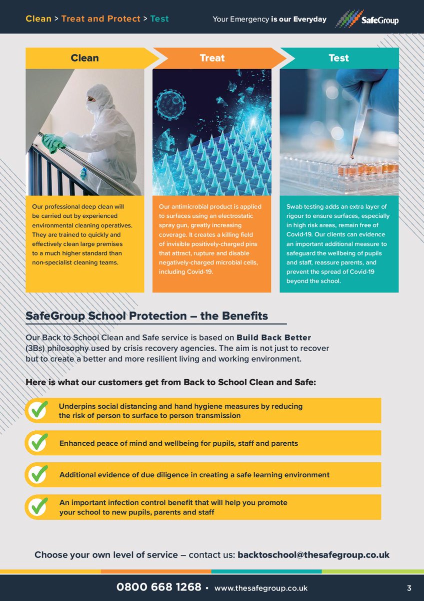 SpotlessClean15's tweet photo. As schools plan their returns, please see details of our Back to School service #backtoschool # #school #covid19 #clean https://t.co/632FjKAjcb