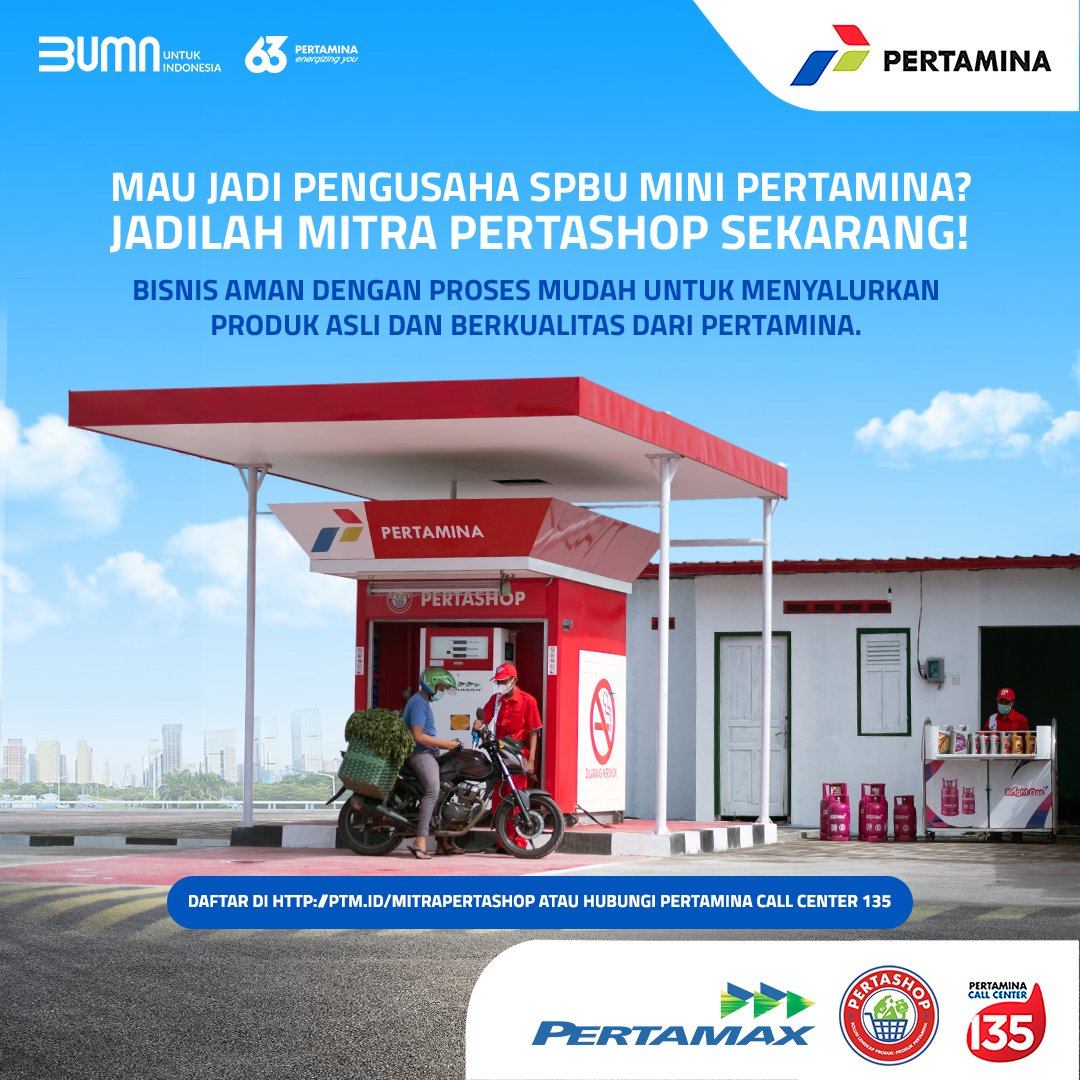 Kabar baik bagi sobat pertaminaborneo yang ingin memiliki bisnis yang mudah dan aman! Sobat bisa  jadi pengusaha SPBU Mini Pertamina