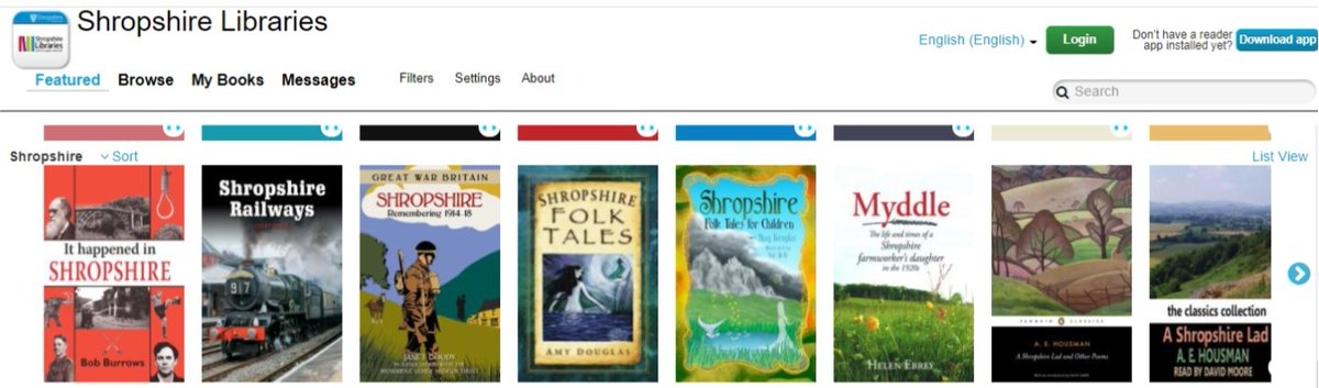 ShropLibraries's tweet image. Happy Shropshire Day! ❤️ Why not try a book about our county or by a local author, from the Shropshire shelf on our cloudLibrary. 📗 It&apos;s free with your library card and PIN orlo.uk/QGlh1
 #ShropshireDay #DigitalLibraries @shropcouncil @shroparchives @shrewsmuseum