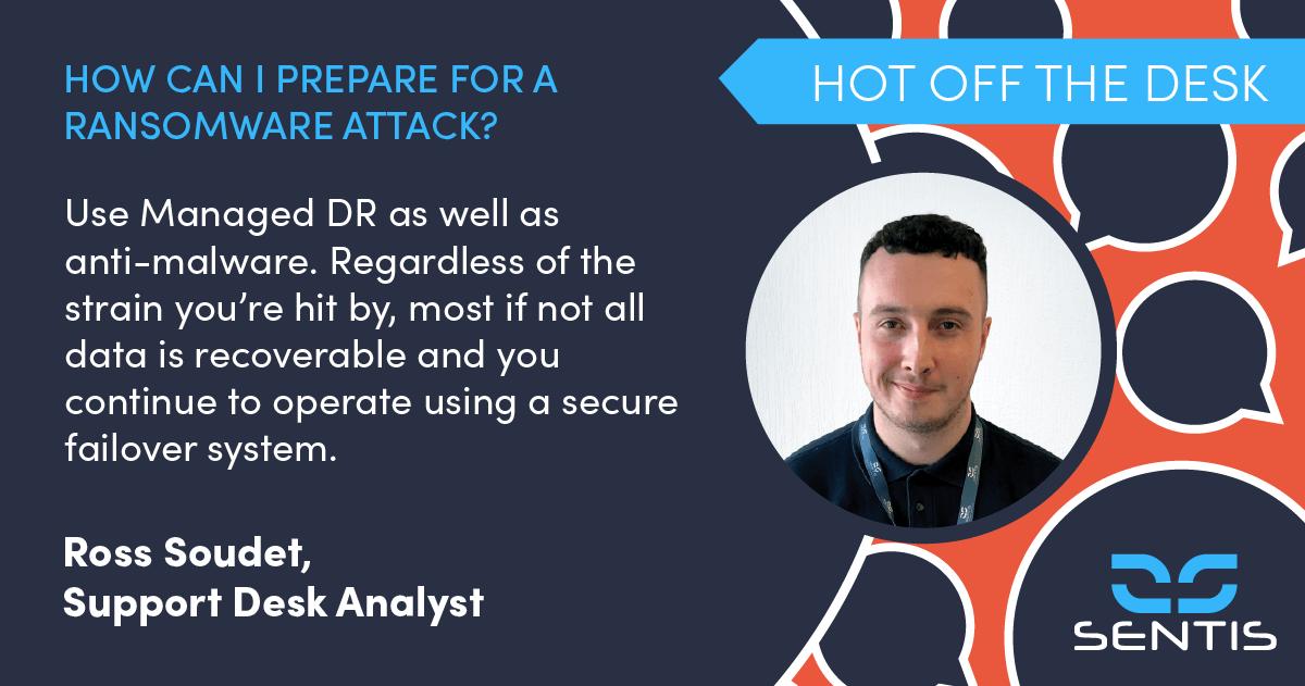 sentisms's tweet photo. 48% of UK businesses were hit by ransomware in 2020. 13% paid the ransom, desperate to regain systems access. 

Managed Disaster Recovery means you can continue to operate, even when the worst happens. https://t.co/JcTxFxSmEp

#cybersecurity #disasterecovery #ransomware https://t.co/PAsivyu9yV