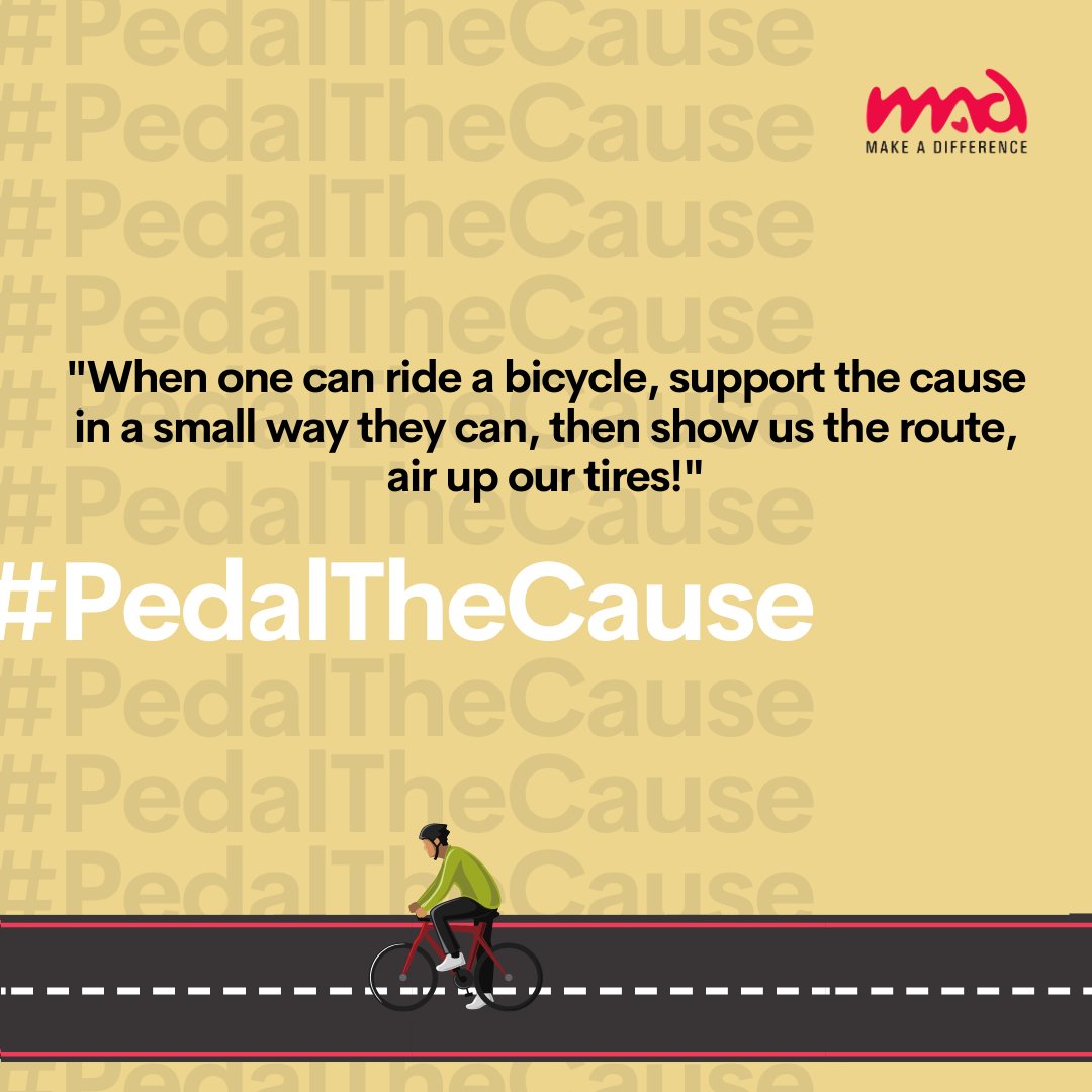 makeadiff's tweet photo. When one can ride a bicycle, support the cause in a small way they can, then show us the route, air up our tires. 🚴🚴‍♀

Huge appreciation for Manu and the aftercare team for making it possible. ❤️

#PedalTheCause #OneBigMAD https://t.co/7FxRrRtAZg