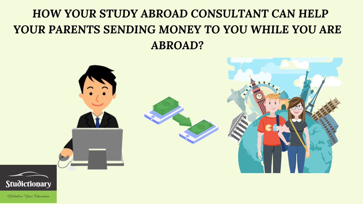 studictionary's tweet image. HOW YOUR STUDY ABROAD CONSULTANT CAN HELP YOUR PARENTS SENDING MONEY TO YOU WHILE YOU ARE ABROAD?

Article Source:- bit.ly/37HOu5Y

#foreignstudyconsultant #studyinabroad #overseaseducationconsultant #scholarshipforstudyingabroad #sendingmoney
