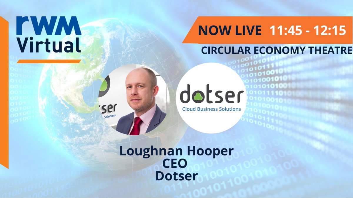 RWM_Exhibition's tweet image. 📣Live now at #rwmvirtual21 📣

Loughnan Hooper, CEO of @DotserWeb talking about ' Driving WEEE Operational Efficiencies with Cloud Resource Management Platforms' 

Watch now!!