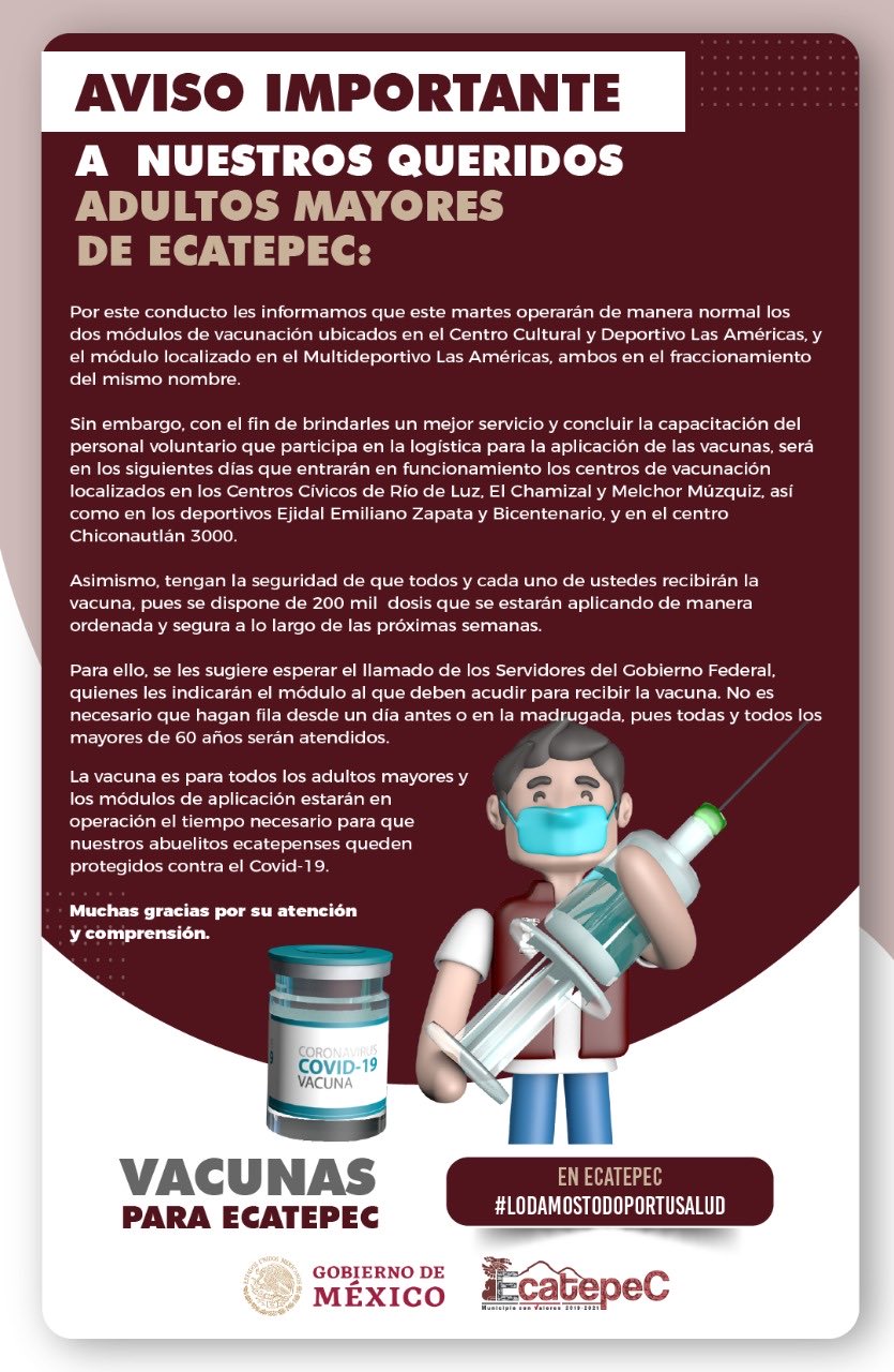 Vacunación Ecatepec