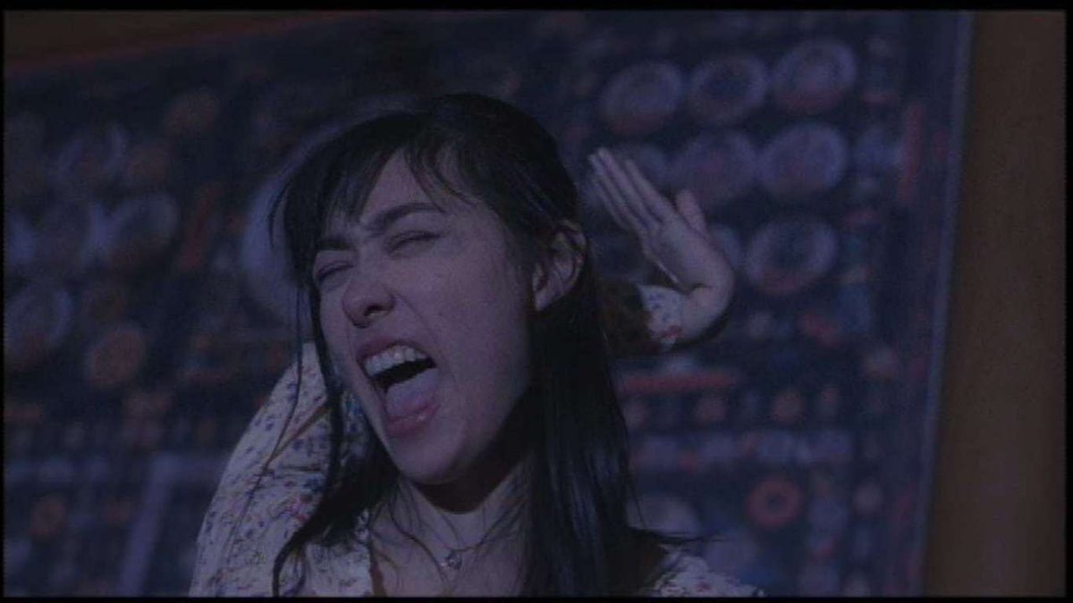 54. ONE MISSED CALL (2003)Takashi Miike’s story of killer voicemail might sound silly, but what we get is a genuinely scary movie. The idea of hearing your own future death, and not being able to prevent it?Reminiscent of RINGU, this film makes phones scary.  #Horror365