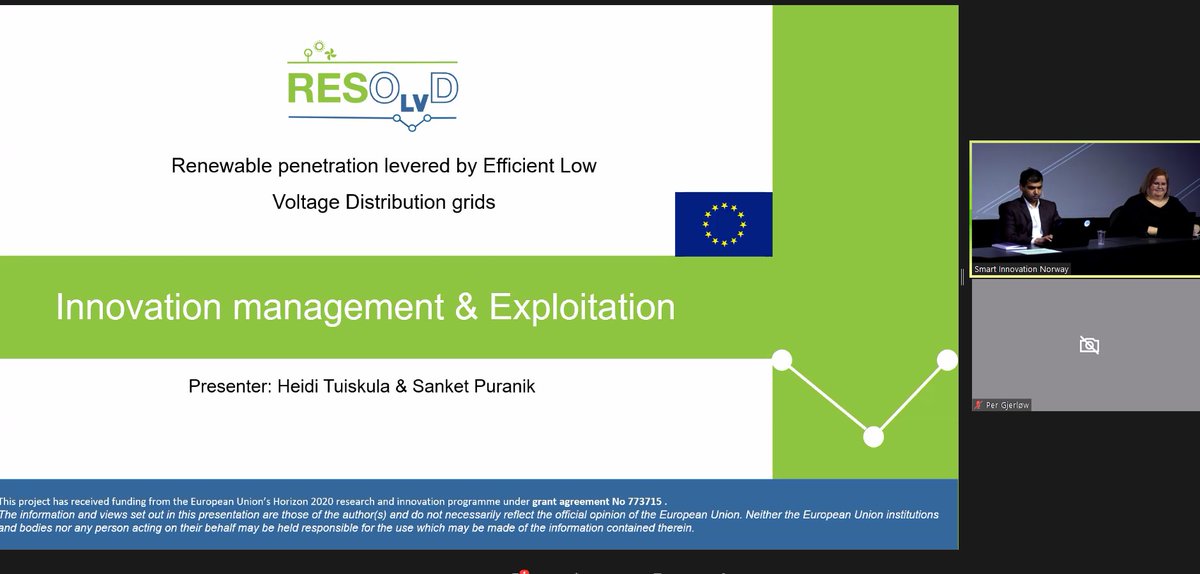 Sanket Puranik and Heidi Tuiskula present "Innovation management &amp; Exploitation"

#RESOLVDFinalEvent #energyeffiency #h2020energy