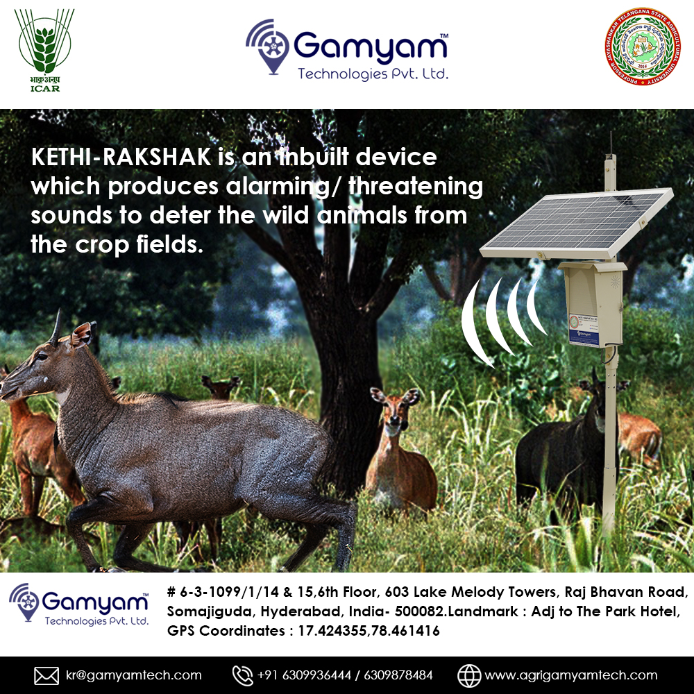 ABRConserv's tweet photo. KETHI-RAKSHAK is an inbuilt device which produces alarming/ threatening sounds to deter the wild animals from the crop fields.
#farming #farmlife #land #indianfarmers #telanganafarmers #animalrepellents #wildanimals #wildboar #nilgai #repeller #cropprotectiondevice #farmanimals https://t.co/XFouakRiVq