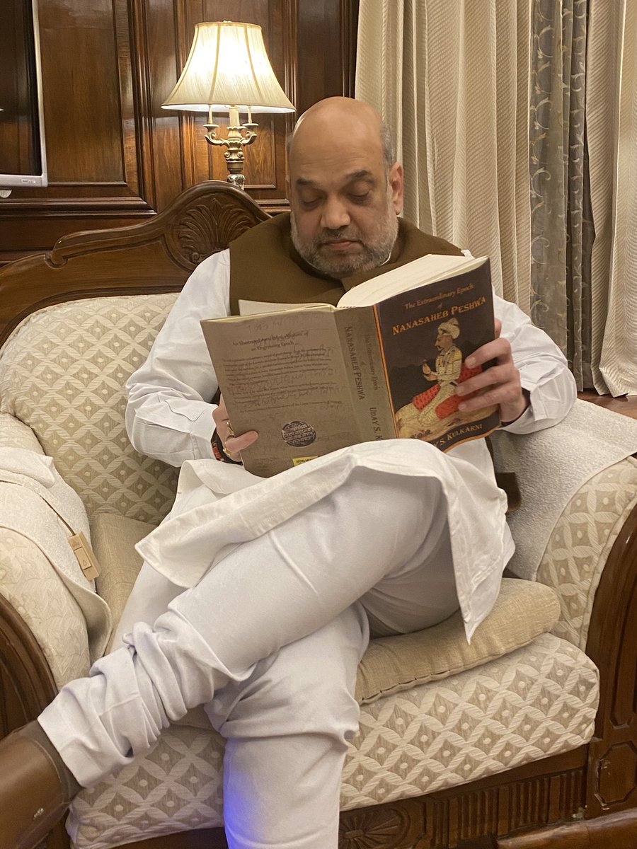 Dr. VINAY Sahasrabuddhe (@vinay1011) on Twitter photo 2021-02-23 12:03:45 Y’day had a courtesy call on HM Shri @AmitShah ji! Presented him a copy of the book’The Extraordinary Epoch of Nanasaheb Peshwa’ a seminal work by @MulaMutha (Uday Kulkarni ji)An avid reader of books on history of Chhatrapati Shivaji Maharaj and Marathas,he deeply appreciated it! Y’day had a courtesy call on HM Shri @AmitShah ji! Presented him a copy of the book’The Extraordinary Epoch of Nanasaheb Peshwa’ a seminal work by @MulaMutha (Uday Kulkarni ji)An avid reader of books on history of Chhatrapati Shivaji Maharaj and Marathas,he deeply appreciated it!