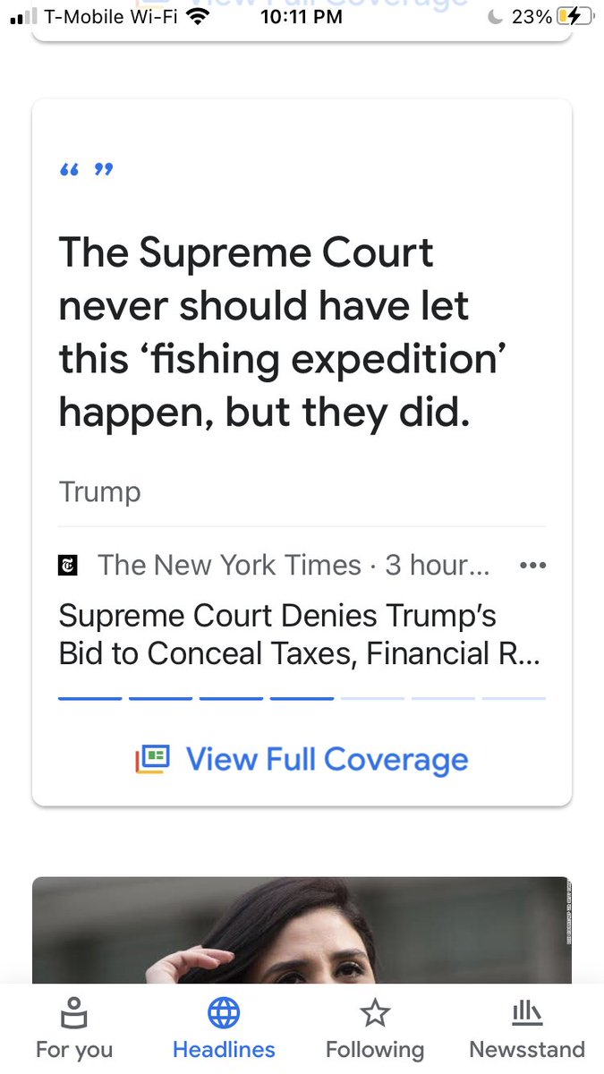 Another example where Google's decision to pull out notable quotes to display in results is ill-advised. Shows up in search and Google News (screenshot). On GN especially it looks like our headline. It's definitely NOT, and it was put there by Google, without our involvement.