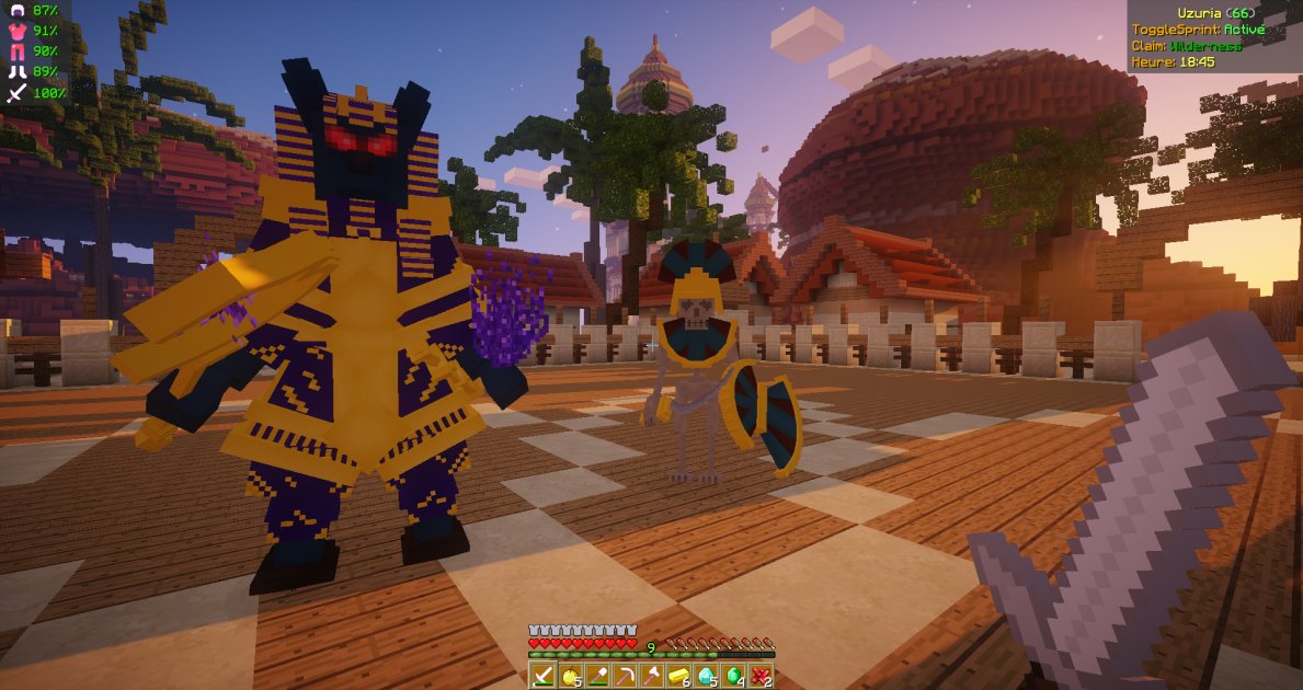 UzuriaFR's tweet photo. Vos réactions sur notre discord ont permis de débloquer le quatrième spoil🔓

Voici deux nouveaux mobs (réalisés par @Belka3_M) qui seront très utiles dans votre aventure : Anubis et le Squelette Ancien ! À quoi vont-ils servir ?👀

🔗https://t.co/Z44Wf7B3fi https://t.co/0v12ZtpHx6