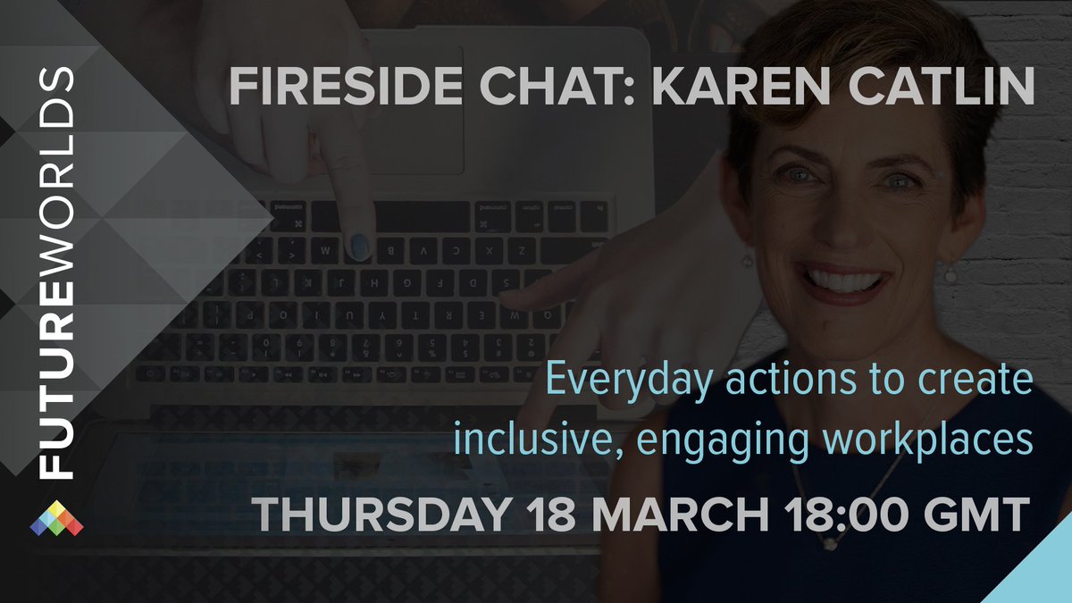 After decades of working in tech - during which she saw a sharp decline of women in the industry - <a href="/kecatlin/">Karen Catlin 📚</a> became an advocate for inclusive workplaces. Karen joins <a href="/FutureWorlds/">Future Worlds</a> on Thursday 18 March - exploring how you can make a positive difference: futureworlds.com/fireside-chat-…