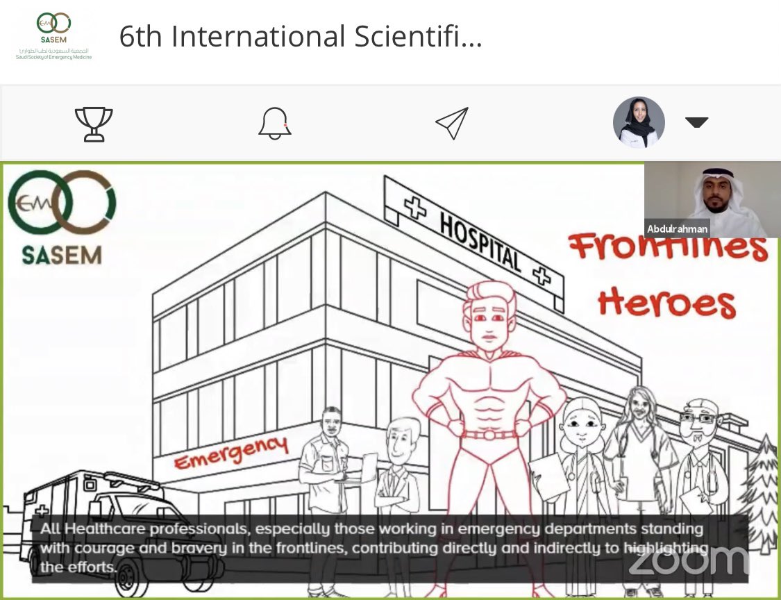 AmaloIi's tweet image. Beautiful illustration Honoring the heroes of COVID response by Dr. @aysabbagh 

#SASEM2021
#Distance_Brings_us_Together