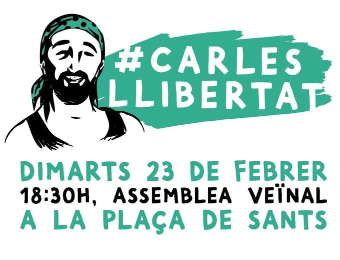 Prou repressió! Un altre empresonament injust, et volem a casa! #CarlesLlibertat