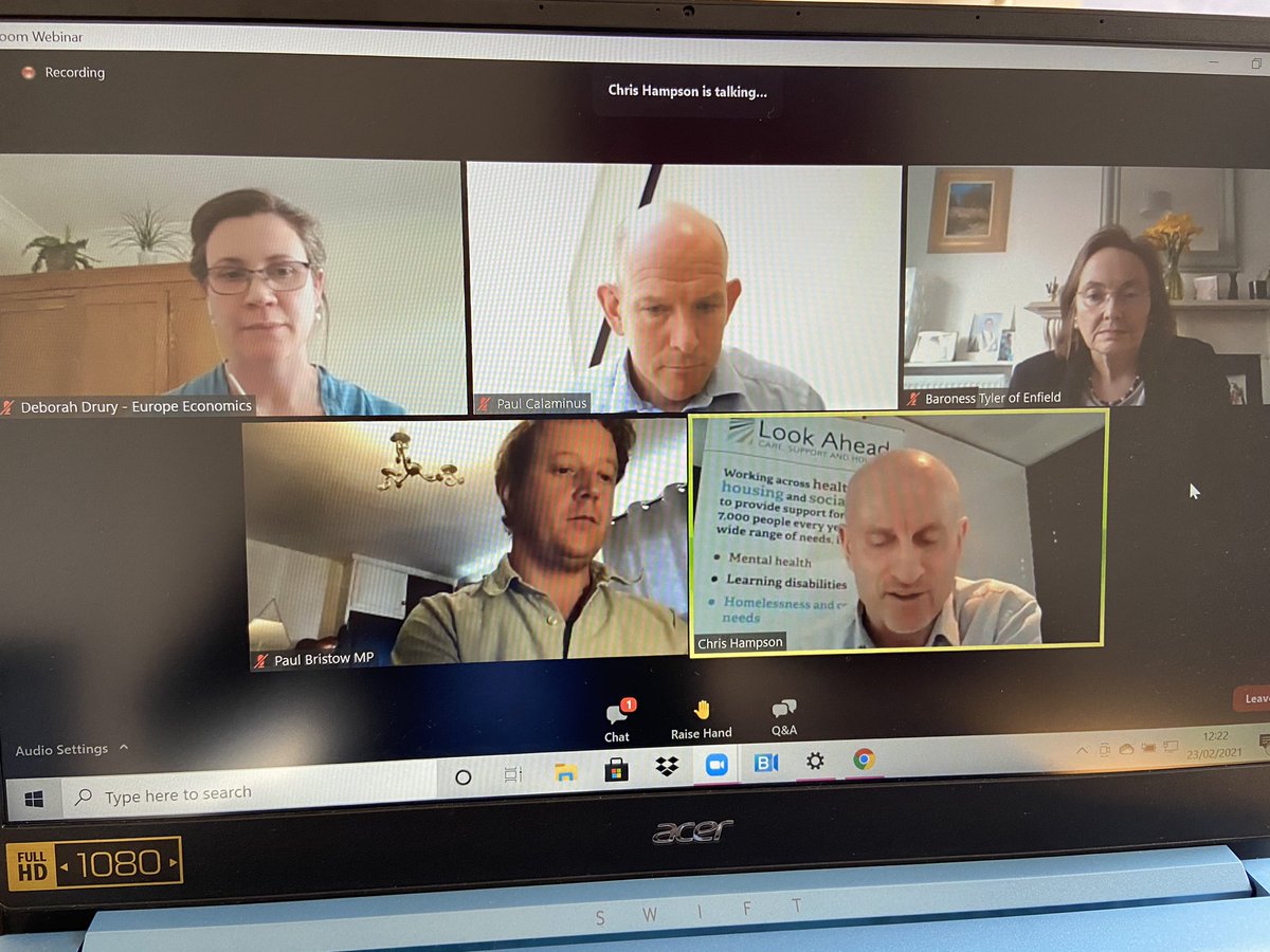 lizcurran's tweet photo. Looking forward to this webinar on the financial case for integrating mental health and supported housing services. Great panel. #integratedMH @lookaheadtweets https://t.co/M2QlBAFoMB