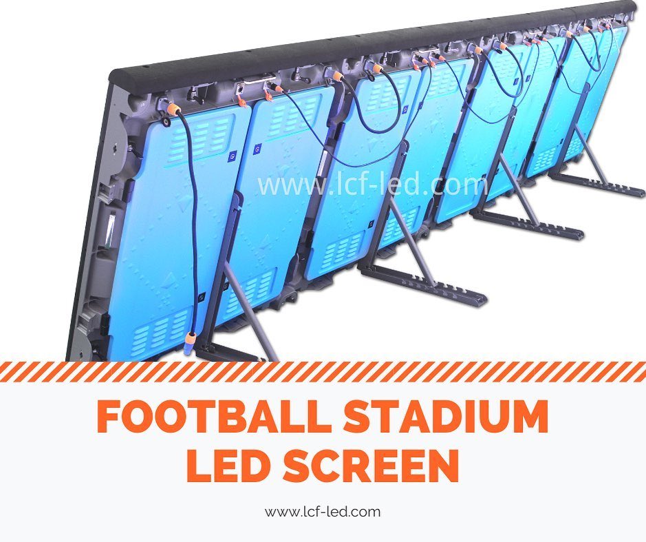 Outdoor LED Perimeter Advertising Systems are high brightness and perfect for sports stadiums and arenas. #stadiumledscreens #ledperimeterboards