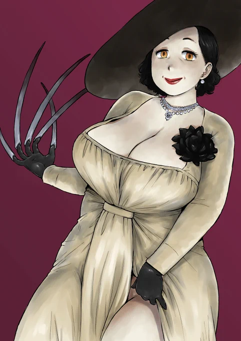 新作バイオハザードのヒロインを描いてみた 
