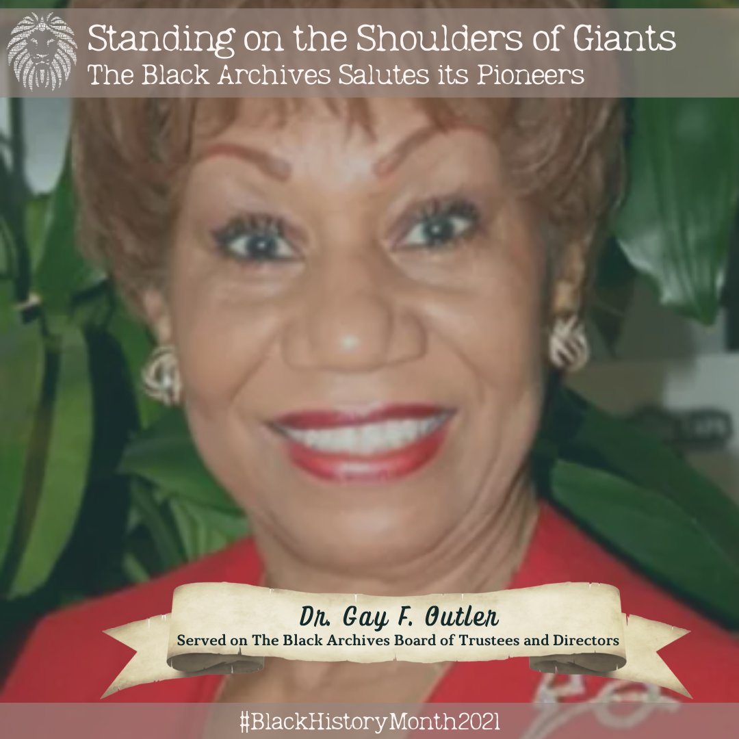 Celebrating Black Archives Pioneers🖤
#BHM2021 #BlackHistoryIsAmericanHistory #BlackArchives365 #BlackHistory365