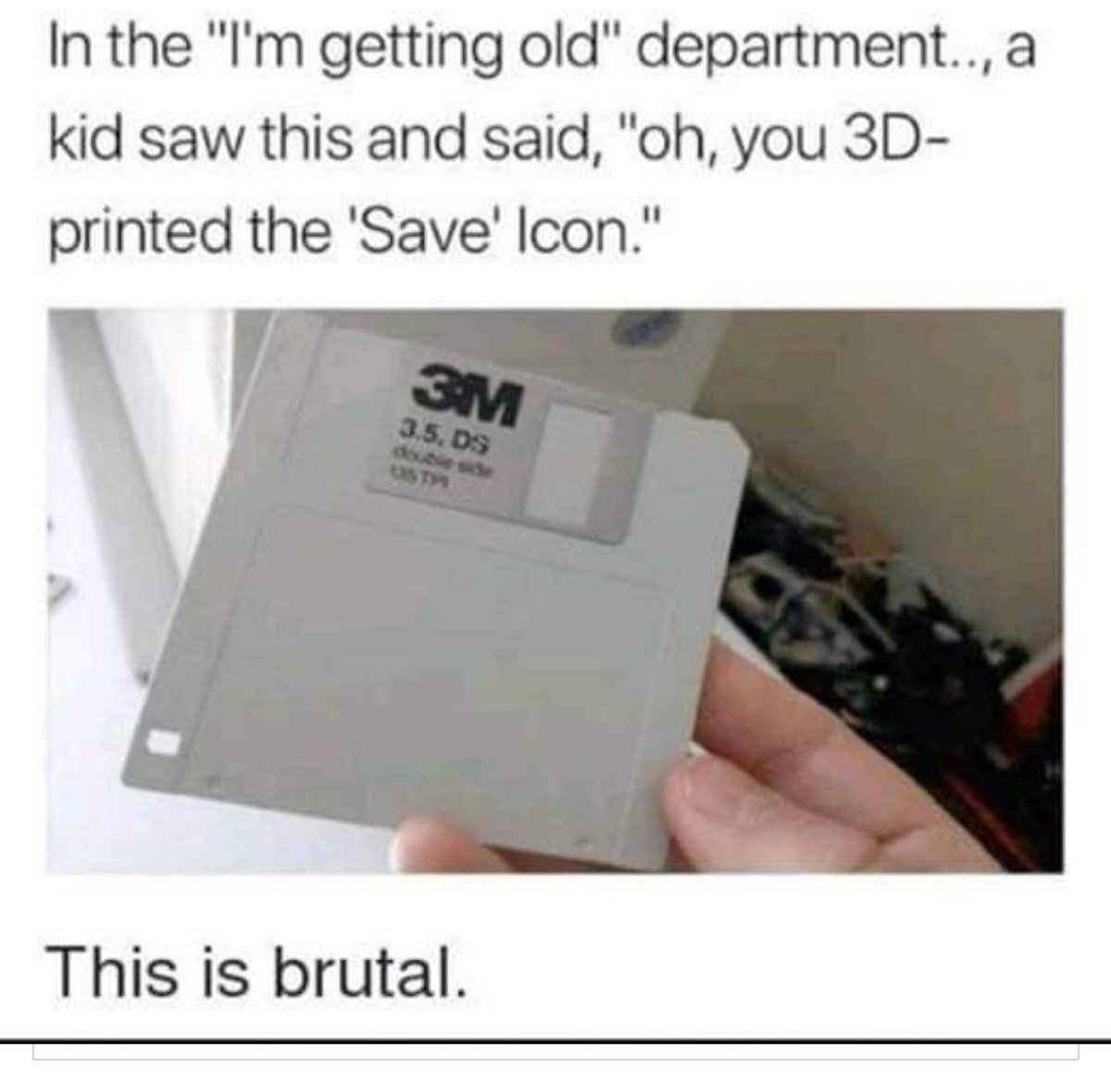 Copied from Facebook. But I find that quite funny and sad at the same time.