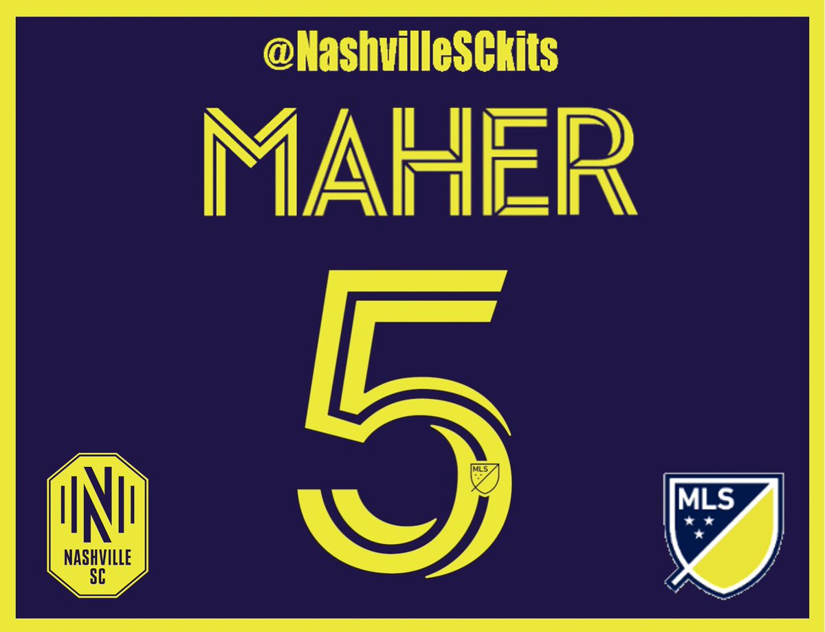 NashvilleSCkits's tweet photo. 🟡🔵Nashville SC Kit Numbers Update🔵🟡
Sapong: 17, Hinds: 31, Castellanos: 24
Maher: 5 (change from 18)
#EveryoneN #NumberOneInOurHearts https://t.co/lHzoEDvIyJ