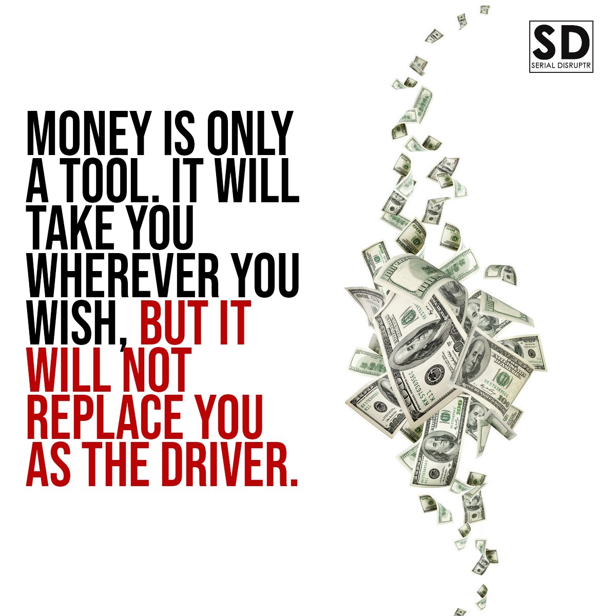 SerialDisruptr's tweet image. Money is only a tool. It will take you wherever you wish, but it will not replace you as the driver. - Ayn Rand

#SerialDisruptr #companyformation #businessstartup #entrepreneur #smallbusiness #business #company #startup #startupbusiness #ukstartup #companyformation #uk #london