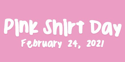 Please wear pink tomorrow.