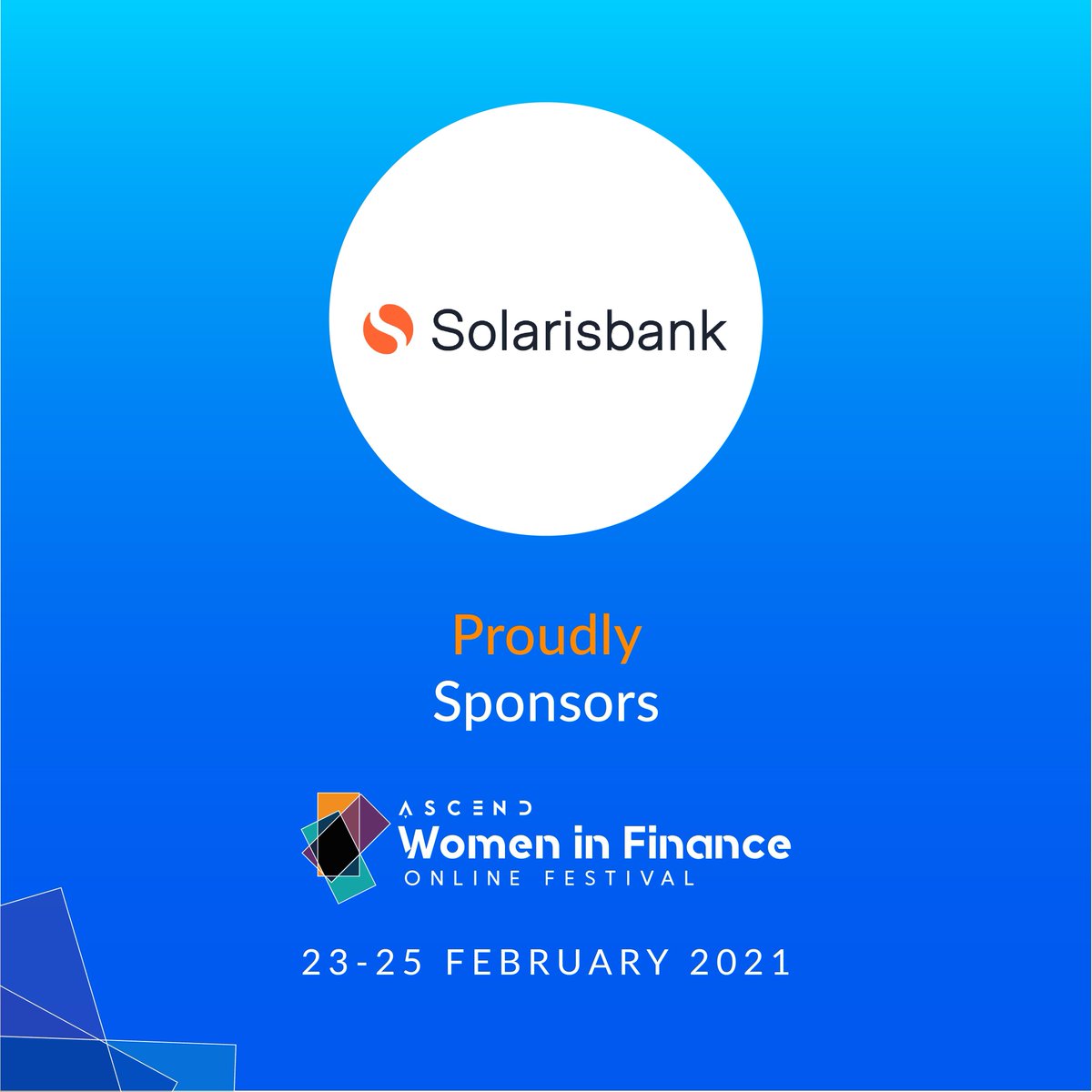 Meet our Sponsor @Solarisbank! Be sure to check out our Partners page to view their latest job openings and don't miss Delia König's, Managing Director - Identity Unit, session tomorrow on Preventing Criminal Activities #WIFOnlineFestival hubs.la/H0H33KQ0