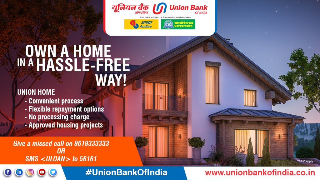 Union bank home sale loan