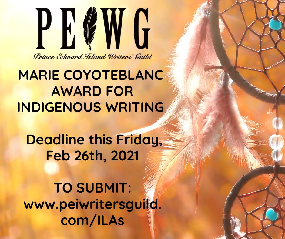 Please spread the word about this award of distinction! #PEI #Writers #Indigenous #ILA2021 <a href="/MCPEIPRIDEProg/">MCPEI PRIDE</a>
@mikmaqPEI <a href="/AbegweitMikmaq/">Abegweit First Nation</a> <a href="/pless7/">Julie PellissierLush</a> @lnueypei
<a href="/CBCPEI/">CBC P.E.I.</a> <a href="/mattrainniecbc/">Matt Rainnie</a> <a href="/BUZZpei/">The Buzz</a> @beccaleat
<a href="/LushRichard/">Richard Lush</a>