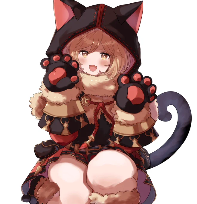 黒猫ジータ描きました! #グラブル 