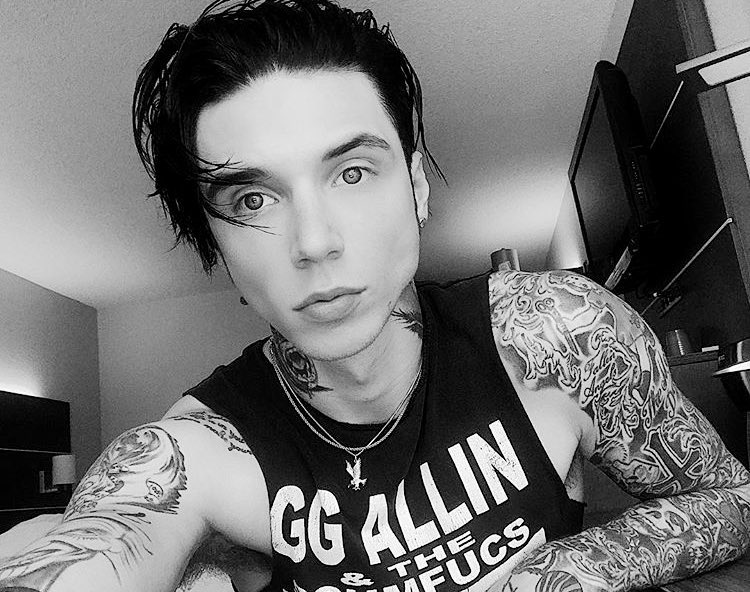 Andy Biersack 
- Singer in Black Veil Brides
- Has a cat named Rebel
- Addicted to cigarettes
- Trust me I am loving
- Descriptive
- Bisexual
- 18+