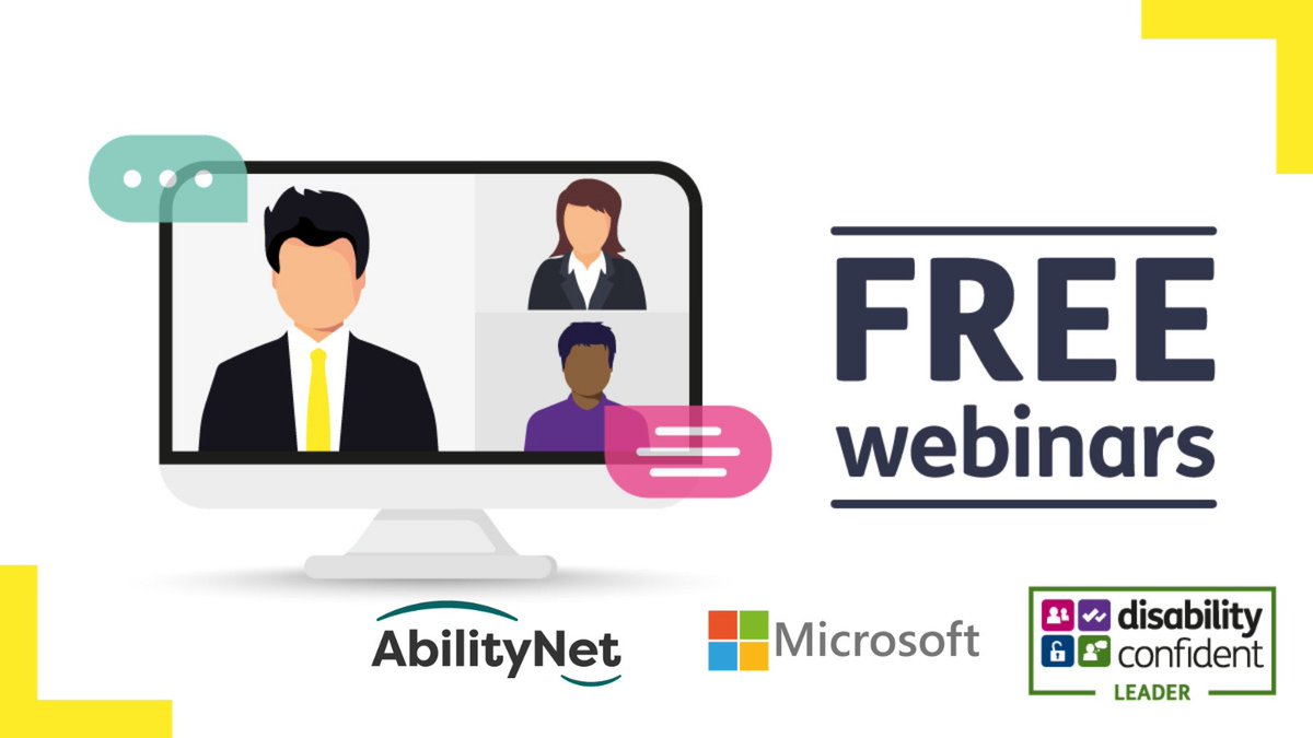 abilitynetni's tweet photo. ยฐFREE Webinar (2 March) - Insights into how #Microsoft does inclusive, accessible recruitment and get best practice tips from expert HR practitioners about #accessibility in the workplace.
Register below;
https://t.co/6BvYjeDN15
#ITcanhelp #DisabilityConfident https://t.co/MNDGq62fyZ