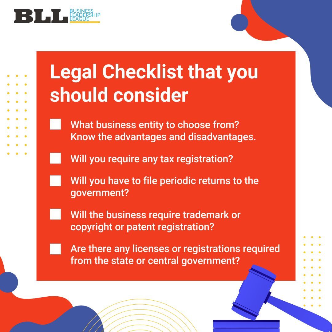 It is essential for a business to be legally ensured and Protected. Here are a few points to consider while checking on your legal aspect.

bll.org.in

#businessleadershipleague #Bll #leadership #TuesdayTasks
#businesschecklist #legalchecklist