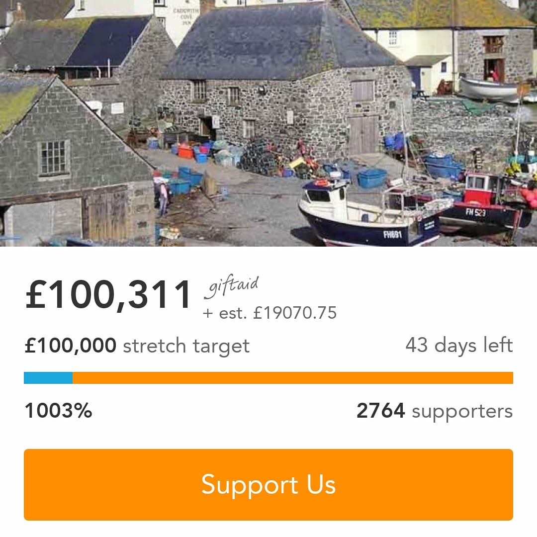 Our crowdfunder has reached our first goal of £100k, a huge milestone on our mission to raise the £300k needed to buy the lofts

With another £200k to raise, we can't slow down. The crowdfunder is still open and auctions are coming up so please help spread the word 💙

#Cornwall