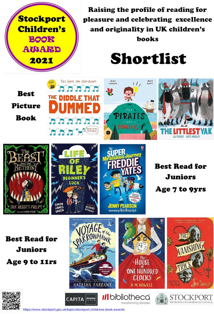 Stockport Libraries on Twitter "The 2021 StockportChildrensBookAward shortlisted titles have