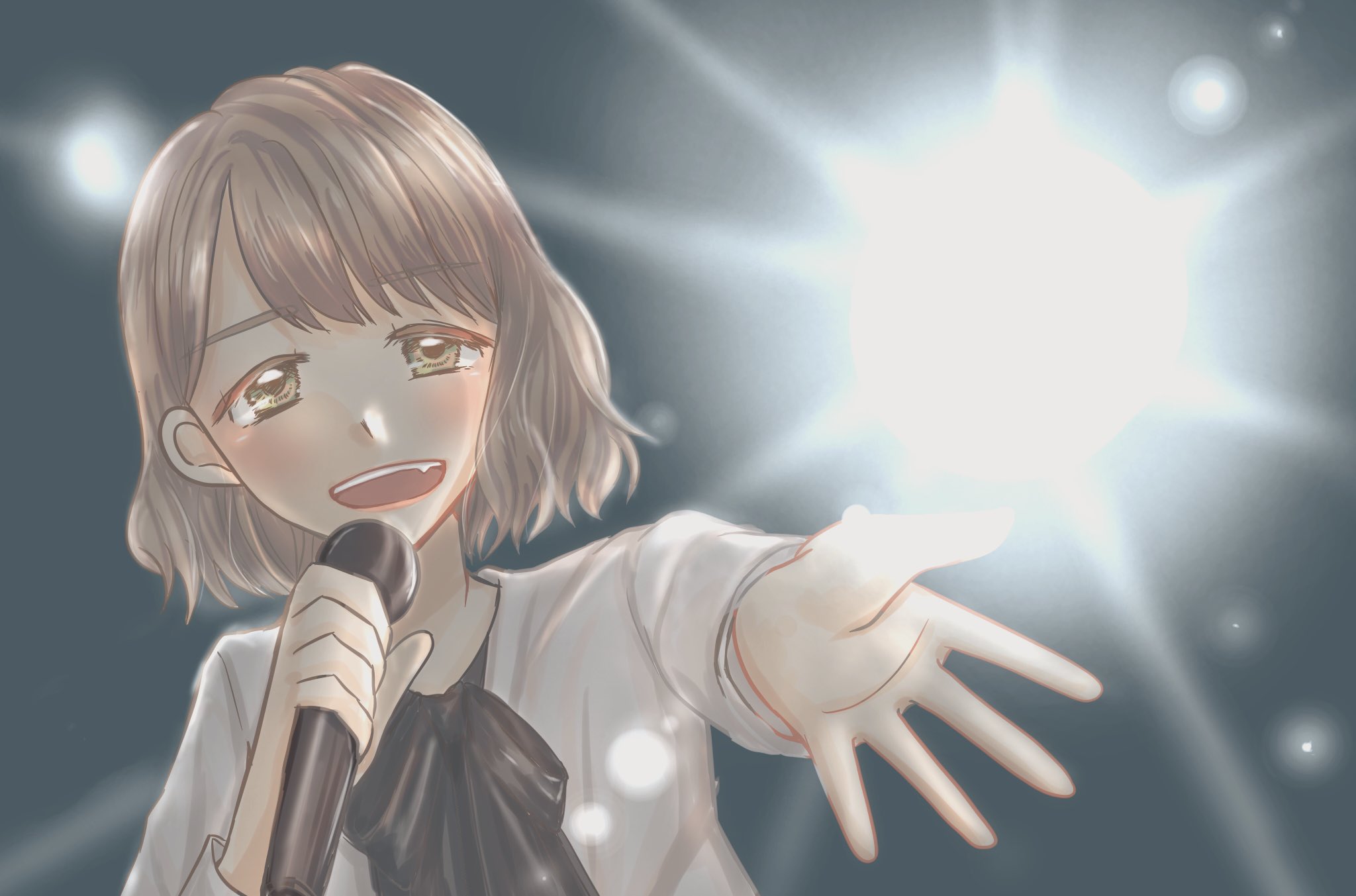 りぽっぺ 歌詞の 君 や あなた というところでこちらへ向かって手を伸ばしてくれるのたまらなく嬉しいよね みんなが愛生ちゃんと手を繋いだライブ ほんとうにありがとう 豊崎愛生 おうちでえがこう ダイブコネクト T Co Vrvsg2ppv6