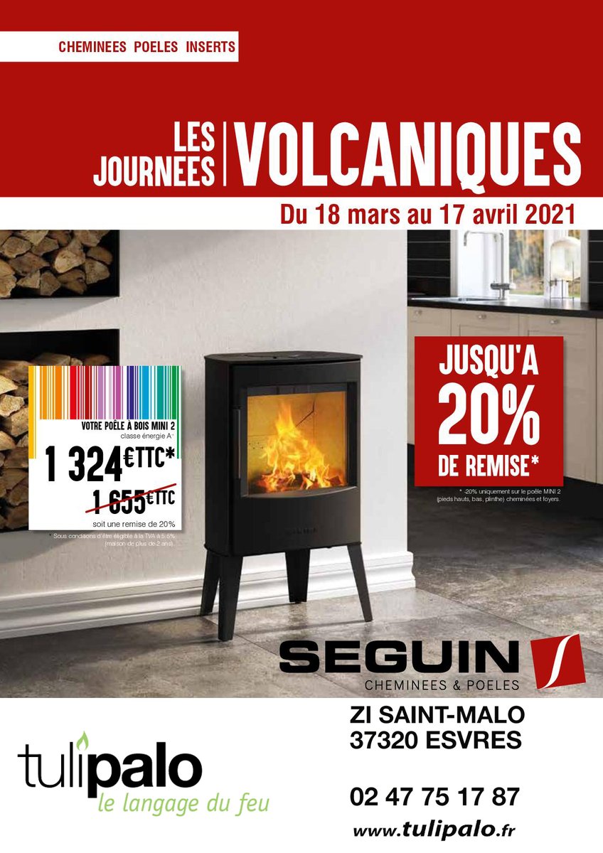 Quoi de plus cocooning qu'une soirée au coin du feu...
Nous vous accueillons au show room pour la nouvelle édition des "VOLCANIQUES" Seguin.
Profitez des offres faites en magasin !#MagasinChemineeEsvres #MagasinPoeleBoisEsvres
#MagasinCheminee37 #MagasinPoeleBois37
